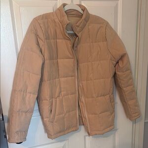 Women’s Tan Quilted Jacket